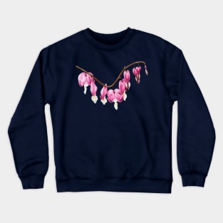 Bleeding heart flower / Lamprocapnos spectabilis Crewneck Sweatshirt